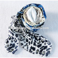 Classic Leopard Diseño 100% de seda de la moda de la fábrica Príncipe Pashmina Mantones y bufandas